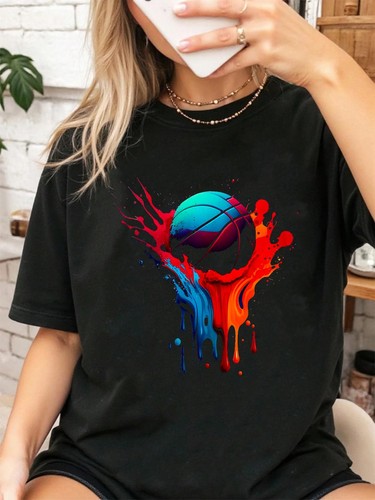 100 cotton basketball splash - cotton,
